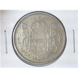 1958 CANADA 50 CENTS SILVER