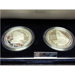 2000 LEIF ERICSON 2 COIN PROOF SET