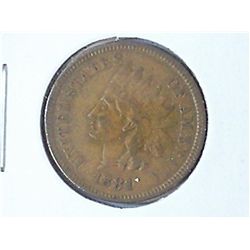 1881 INDIAN HEAD CENT (EXTRA FINE)