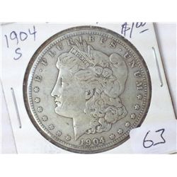 1904-S MORGAN SILVER DOLLAR (BETTER DATE)