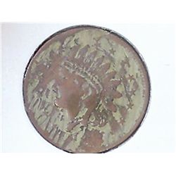 CIVIL WAR TOKEN "NOT ONE CENT"