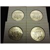 Image 2 : 4-1964 90% SILVER KENNEDY HALF DOLLARS (UNC)