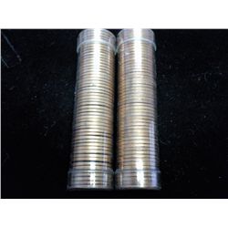 ROLLS OF 1959 & 59-D LINCOLN CENTS (UNC) RED