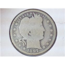 1897-O BARBER QUARTER