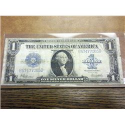 1923 LARGE SIZE $1 SILVER CERTIFICATE BLUE SEAL