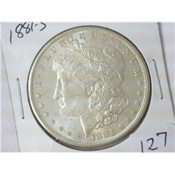 1881-S MORGAN SILVER DOLLAR