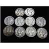 Image 1 : 10 ASSORTED 1930'S MERCURY DIMES