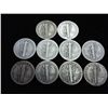 Image 2 : 10 ASSORTED 1930'S MERCURY DIMES
