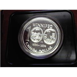 1974 CANADA WINNIPEG $ (SPECIMEN) .3750 OZ. ASW