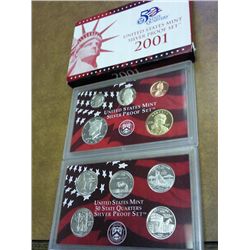 2001 US SILVER PROOF SET (WITH BOX)