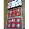 Image 2 : 2001 US SILVER PROOF SET (WITH BOX)