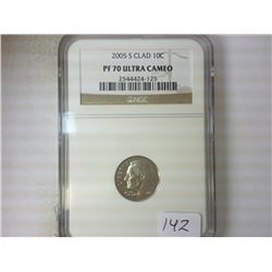 2005-S ROOSEVELT DIME NGC PF70 ULTRA CAMEO