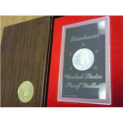 1972-S IKE SILVER DOLLAR PROOF (BROWN PACK)