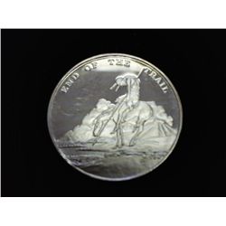1 TROY OZ .999 FINE SILVER ROUND END OF THE TRAIL