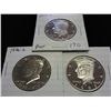 1973-S,76-S & 99-S KENNEDY HALF DOLLARS GEM PROOF