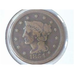 1854 US LARGE CENT