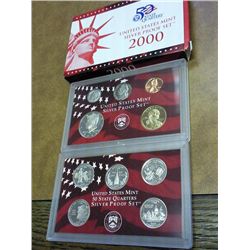 2000 US SILVER PROOF SET (WITH BOX)