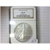 Image 1 : 1990 AMERICAN SILVER EAGLE NGC MS69