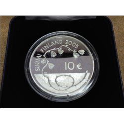 2005 FINLAND 10 EUROS (SILVER) PROOF KM-114