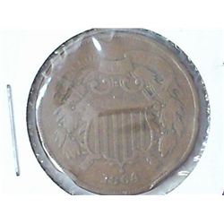 1864 TWO CENT PIECE
