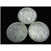 Image 1 : 1922-D,1923 & 23-S PEACE SILVER DOLLARS