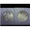 Image 2 : 2-1976-S SILVER KENNEDY HALF DOLLARS (UNC)