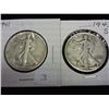 Image 1 : 1941 & 43-S WALKING LIBERTY HALF DOLLARS
