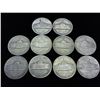 Image 2 : 10 ASSORTED 35% SILVER JEFFERSON WAR NICKELS