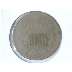 1864 TWO CENT PIECE