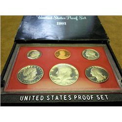 1981 US PROOF SET (WITH BOX)
