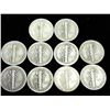 Image 2 : 10 ASSORTED 30'S MERCURY DIMES