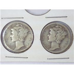 1931-S & D MERCURY DIMES