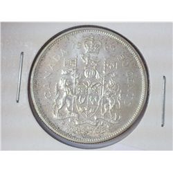 1965 CANADA 50 CENTS (SILVER) (UNC)