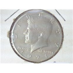 ERROR 1971-D KENNEDY HALF DOLLAR WITH CLIP