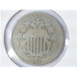 1868 SHIELD NICKEL