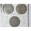Image 2 : 3 SEATED LIBERTY DIMES (HOLED) OR WORN