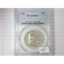 1960 FRANKLIN HALF DOLLAR PCGS PR67