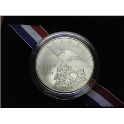 2005 MARINE CORPS UNC SILVER DOLLAR