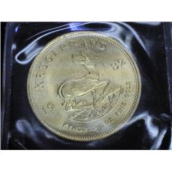 1982 SOUTH AFRICA GOLD KRUGERRAND 1 OZ GOLD COIN
