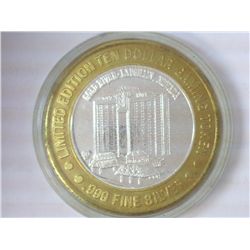 GOLD RIVER CASINO $10 SILVER TOKEN (UNC)