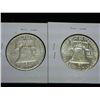 Image 2 : 1957-D & 63-D FRANKLIN HALF DOLLARS