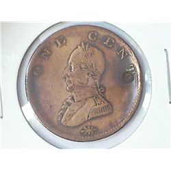 WASHINGTON DOUBLE HEAD CENT POST COLONIAL ISSUE