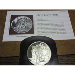 2 OZ STERLING REMBRANDT PROOF MEDAL