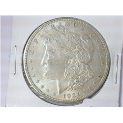 1921-D MORGAN SILVER DOLLAR