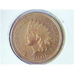 1906 INDIAN HEAD CENT (BU RED)