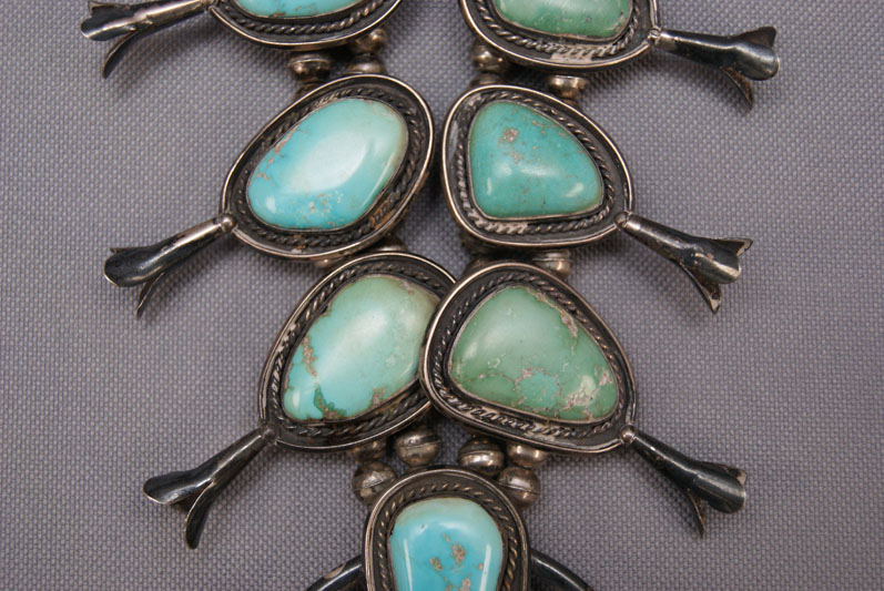 NAVAJO SQUASH BLOSSOM NECKLACE