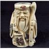 Image 1 : HAND CARVED OX-BONE JAPANESE FIGURE