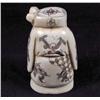 Image 2 : HAND CARVED OX-BONE JAPANESE FIGURE