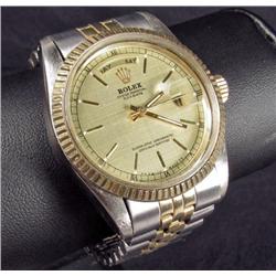 MENS FAUX ROLEX OYSTER PERPETUAL DAY DATE WRIST WATCH