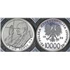 Image 1 : Poland PRL. Rare Commemorative Coin of Pope John Paul II.  AR 10,000 zl. 1988.  PROOF, ETUI